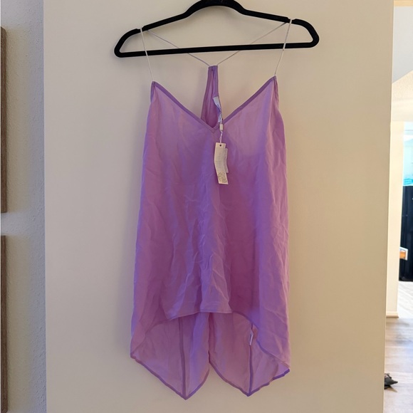 Lavender Brown Tops - NWT Asymmetrical Sleeveless Blouse